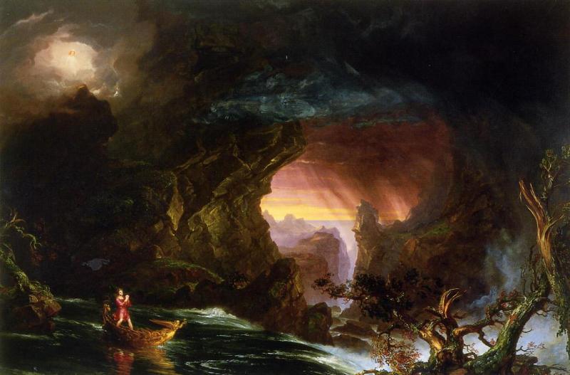 Thomas Cole Voyage of Life Manhood oil painting picture
